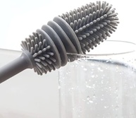 Escova de Silicone Premium para Lavar Mamadeiras, Garrafas e Copos - Cabo Longo e Higiene Profunda - imagem 4