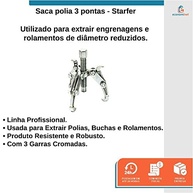 Kit 3 Sacadores de Polia Starfer: Garras Reversíveis para Extração Fácil e Segura - imagem 4