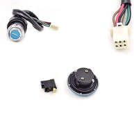 Kit Trava Ignição + Tampa Tanque Gasolina Haojue Suzuki GN125 125cc - Peças 6 Pinos - imagem 2