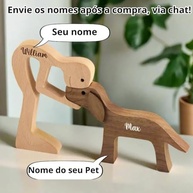 Escultura em MDF Mulher e Gatinho - Decoração Pet para Amantes de Animais - imagem 4
