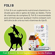 Foli B Avert: Ácido Fólico para Cães e Gatos 🐶🐱 - imagem 2