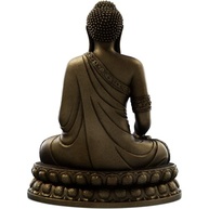Estátua de Buda Sidarta Gautama em Ouro Velho - Posição de Lótus para Meditação e Decoração - imagem 5