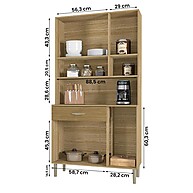 Armário de Cozinha Golden: 6 Portas e 1 Gaveta - imagem 2
