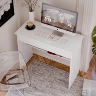 Escrivaninha Office com Gaveta Branca – Design Moderno para Home Office - imagem 3