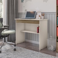 Escrivaninha com Gaveta e Prateleira - Mesa de Computador Moderna para Estudo e Escritório - imagem 3
