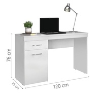 Escrivaninha com 1 Porta e 1 Gaveta Vitória New Branco - Design Moderno e Funcional para Seu Espaço - imagem 4