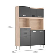 Cozinha Harmonia: 6 Portas e 2 Gavetas - imagem 2