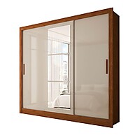 Guarda-Roupa Casal Sophia: Espelho e 3 Gavetas - imagem 2