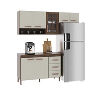 Cozinha Compacta Lisboa: 190cm, 7 Portas e 3 Gavetas - imagem 2