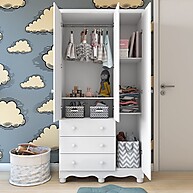 Guarda Roupa Infantil Mimo: 3 Portas & 3 Gavetas - imagem 2
