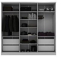 Guarda-Roupa Casal Logan: 6 Portas e 4 Gavetas - imagem 2