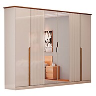 Guarda-Roupa Casal Rio com Espelho – 6 Portas e 6 Gavetas - imagem 2