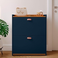 Sapateira 2 Gavetas Basculantes Azul - Organize seu Espaço com Estilo e Praticidade - imagem 1