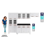 Cozinha Completa Mirage New 14 Portas 2 Gavetas 5 Vidros - Design Moderno e Funcionalidade Total - imagem 5