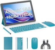 Tablet Android 15, tablets de 10 polegadas, 18 GB de RAM + 128 GB de ROM/2 TB expansível, tablets 2 em 1 com capa para teclado, tela IPS 1280 x 800, Wi-Fi 5G, câmera dupla, bateria de 6000 mAh BT5 - imagem 1