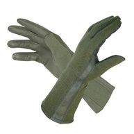 M MCGUIRE GEAR Nomex Luvas de voo de verão, luvas táticas longas de couro, luvas resistentes a incêndios, policiais, pilotos e operadores (Sage Green, 11) - imagem 1