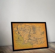 Quadro Decorativo Emoldurado Senhor dos Anéis Mordor 60x40 cm - Arte Geeks Premium - imagem 2