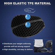 Almofada de Assento Gel Moto 3D Favo de Mel: Conforto e Absorção de Choque para Viagens Longas - imagem 4