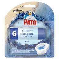 Pato Detergente Sanitário Gel Adesivo com Aplicador Azul 38g + 6 Discos - Limpeza Prática e Eficiente - imagem 1