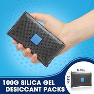 Timgle 10 Unidades Pacotes Dessecantes Recarregáveis 100g - Gel de Sílica Reutilizável para Armazenamento - imagem 3
