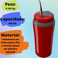 Copo Térmico Tereré 650ml Unitermi: Sua Bebida Gelada! - imagem 2