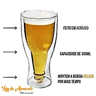 Copo Garrafa Invertido 300ml: Cerveja Gelada! - imagem 1