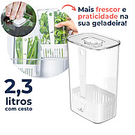 Geladeira Organizada: Pote Fresco 2,3L para Temperos - imagem 1