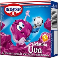 Dr.Oetker Dr. Oetker Gelatina Em Pó Sabor Uva Sobremesa Com Sabor E Consistência Deliciosa Para Toda A Família Fácil De Fazer 20G - imagem 2