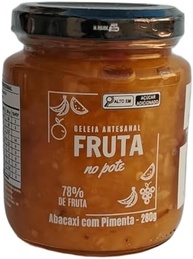 Geleia Artesanal de Abacaxi Com Pimenta Fruta No Pote 78% De Fruta Sabor de Verdade Sem Conservante Químico 280g - imagem 1
