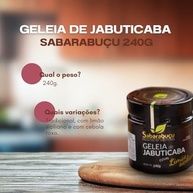 Geleia de Jabuticaba Tradicional 240g - Artesanal de Sabará/MG - Produto Vegano, Sem Glúten, Premium - Ideal para Pães, Queijos e Aperitivos - Decanto Suaçuí - imagem 2