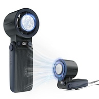 Ventilador Portátil com Resfriamento por Gelo | 199 Velocidades, Bateria 6000mAh, Dobrável 90° - imagem 2