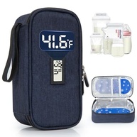 Bolsa Térmica para Leite Materno com Monitor de Temperatura - 6 a 8 Sacos + Pacotes de Gelo - imagem 2