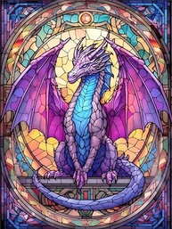 croshom Kit de Arte de Gema de Dragão - Pintura de Diamante DIY 30,5 x 40,6 cm para Adultos | Decoração Elegante e Presente Especial - imagem 2