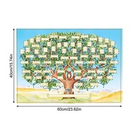 Árvore Genealógica Preenchível 6 Gerações - Moldura Decorativa para Família - imagem 4