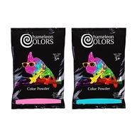 Chameleon Colors Pó revelador de gênero azul e rosa - dois sacos de 500 g - Cor azul vibrante e rosa - Pó para revelação de gênero para bebês meninos ou meninas - Sacos fáceis de abrir - Limpeza fácil - imagem 2