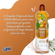 Sanol Limpador Perfumado Extratos Naturais Gengibre & Sândalo 1L - Limpeza Eficaz com Fragrância Sofisticada - imagem 4