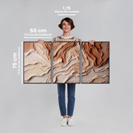 Triptico Abstrato: Decore com Arte Geométrica - imagem 2