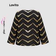 Blusa Plus Size Lovito: Elegância Geométrica - imagem 2