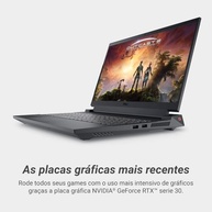 Notebook Gamer Dell G15-i1300-A25P 15.6" FHD 13ª Geração Intel Core i5 8GB 512GB SSD NVIDIA RTX 3050 Windows 11 - imagem 4