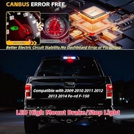 Luz de Freio LED 3ª Geração para Ford F150 2009-2014 e Lincoln Mark LT 2010-2014 - Branca e Vermelha com Junta - imagem 5