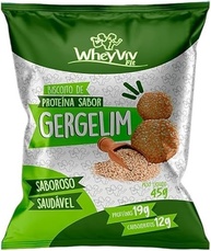 Kit 20 Biscoitos Fit com Whey protein 45g - WheyViv Sabor Gergelim - imagem 2