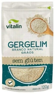 Vitalin Gergelim Branco Natural Grãos Vitalin 120g - imagem 1