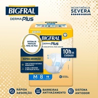 Bigfral Derma Plus M: Kit 3x8 Fraldas Geriátricas - imagem 2