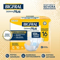 Bigfral Derma Plus G: Kit 6x16 Fraldas Geriátricas - imagem 2