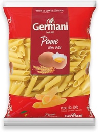 Macarrão Penne Com Ovos Germani 500G, Germani Alimentos, Massa Penne De Sêmola Com Ovos Pasta All Uovo, Vermelho, Experiência Gastronômica Saborosa, Receita Caseira Desde 1892 - imagem 1
