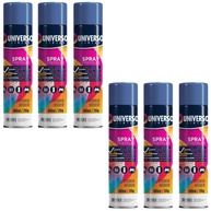 Tinta Spray Azul Escuro 400ml Uso Geral - Kit 6 Unidades | Aço, Ferro, Couro, Gesso, Cerâmica - imagem 1