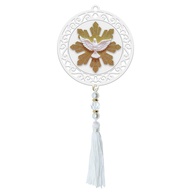 Canção Nova Adorno Redondo Espírito Santo - Enfeite Personalizado em Gesso e MDF para Decoração Religiosa - imagem 1