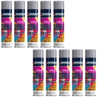 Tinta Spray 400ml Cinza Uso Geral em Aço Ferro Couro Gesso Cerâmica | Universo | Kit 10 un - imagem 1
