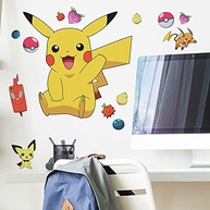 Adesivos de Parede Gigantes Pikachu RoomMates - Decoração Removível e Reutilizável - imagem 4