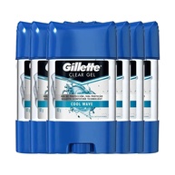 Gillette Clear Gel Cool Wave: Kit 6 Desodorantes - imagem 1